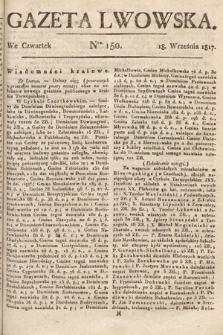 Gazeta Lwowska. 1817, nr 150