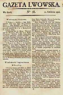 Gazeta Lwowska. 1816, nr 58