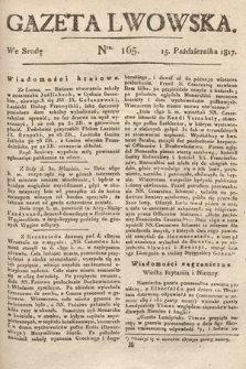 Gazeta Lwowska. 1817, nr 165