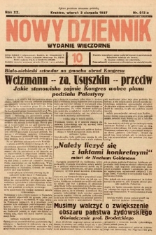 Nowy Dziennik (wydanie wieczorne). 1937, nr 213