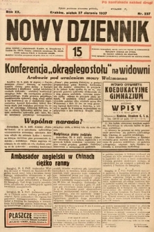 Nowy Dziennik. 1937, nr 237
