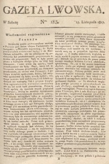 Gazeta Lwowska. 1817, nr 183
