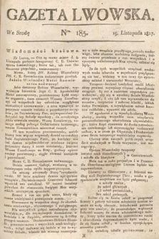 Gazeta Lwowska. 1817, nr 185