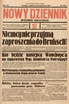 Nowy Dziennik (wydanie wieczorne). 1937, nr 297