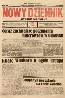 Nowy Dziennik (wydanie wieczorne). 1937, nr 303