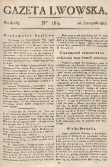 Gazeta Lwowska. 1817, nr 189