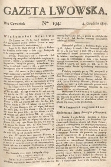 Gazeta Lwowska. 1817, nr 194