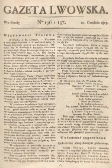 Gazeta Lwowska. 1817, nr 196/197