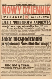Nowy Dziennik (wydanie wieczorne). 1937, nr 340