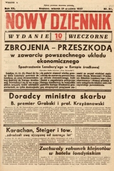 Nowy Dziennik (wydanie wieczorne). 1937, nr 350