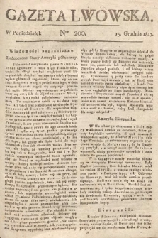 Gazeta Lwowska. 1817, nr 200
