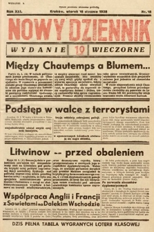 Nowy Dziennik (wydanie wieczorne). 1938, nr 18