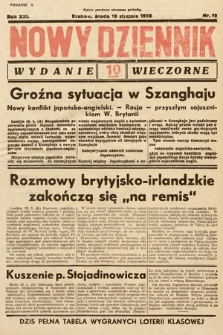 Nowy Dziennik (wydanie wieczorne). 1938, nr 19