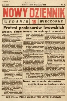 Nowy Dziennik (wydanie wieczorne). 1938, nr 21