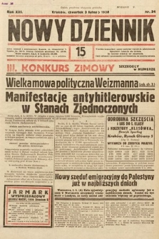 Nowy Dziennik. 1938, nr 34