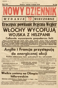 Nowy Dziennik (wydanie wieczorne). 1938, nr 36