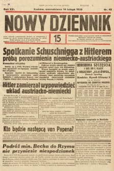 Nowy Dziennik. 1938, nr 45