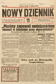 Nowy Dziennik. 1938, nr 47