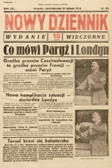 Nowy Dziennik (wydanie wieczorne). 1938, nr 52