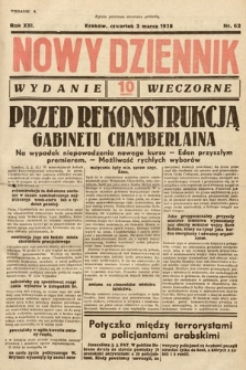 Nowy Dziennik (wydanie wieczorne). 1938, nr 62