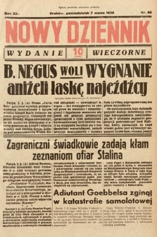 Nowy Dziennik (wydanie wieczorne). 1938, nr 66
