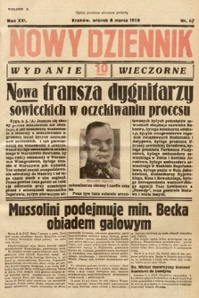 Nowy Dziennik (wydanie wieczorne). 1938, nr 67