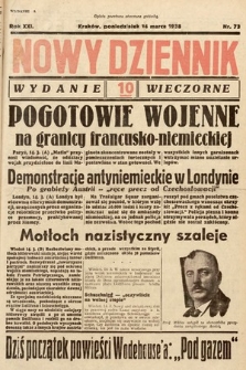 Nowy Dziennik (wydanie wieczorne). 1938, nr 73