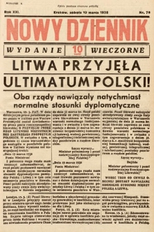 Nowy Dziennik (wydanie wieczorne). 1938, nr 78