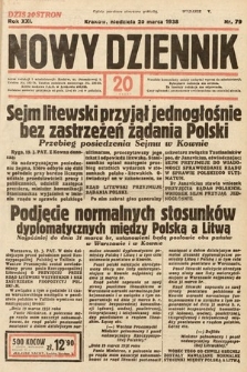 Nowy Dziennik. 1938, nr 79