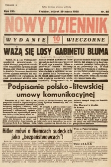 Nowy Dziennik (wydanie wieczorne). 1938, nr 88