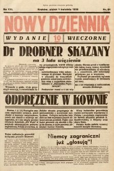 Nowy Dziennik (wydanie wieczorne). 1938, nr 91