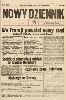 Nowy Dziennik. 1938, nr 101