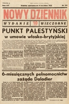 Nowy Dziennik (wydanie wieczorne). 1938, nr 101