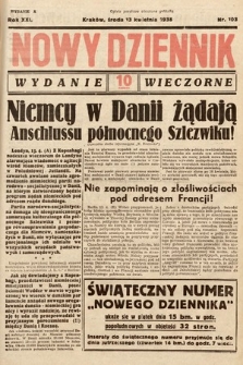Nowy Dziennik (wydanie wieczorne). 1938, nr 103