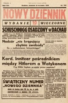 Nowy Dziennik (wydanie wieczorne). 1938, nr 104