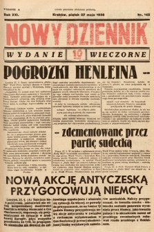 Nowy Dziennik (wydanie wieczorne). 1938, nr 145