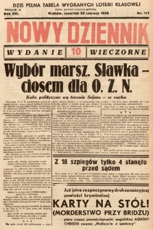 Nowy Dziennik (wydanie wieczorne). 1938, nr 171