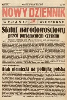 Nowy Dziennik (wydanie wieczorne). 1938, nr 186