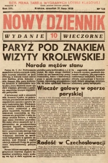 Nowy Dziennik (wydanie wieczorne). 1938, nr 199