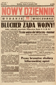 Nowy Dziennik (wydanie wieczorne). 1938, nr 212