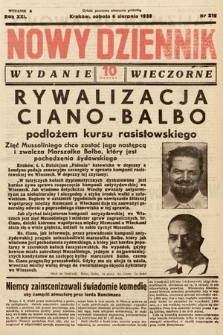 Nowy Dziennik (wydanie wieczorne). 1938, nr 215