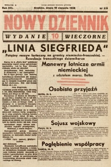 Nowy Dziennik (wydanie wieczorne). 1938, nr 219