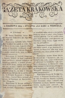 Gazeta Krakowska. 1826, nr 1