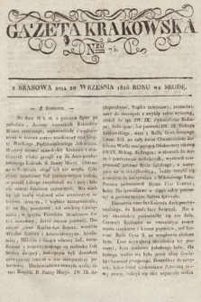 Gazeta Krakowska. 1826, nr 76