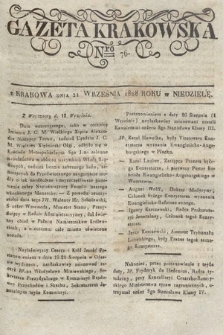 Gazeta Krakowska. 1828, nr 76