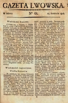 Gazeta Lwowska. 1816, nr 68