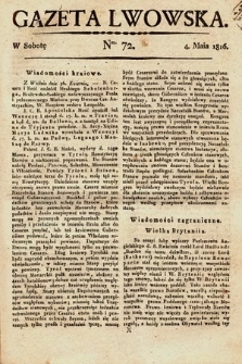 Gazeta Lwowska. 1816, nr 72
