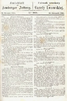 Amtsblatt zur Lemberger Zeitung = Dziennik Urzędowy do Gazety Lwowskiej. 1864, nr 267