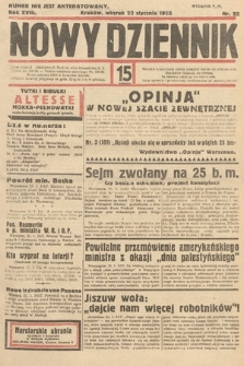 Nowy Dziennik. 1935, nr 22