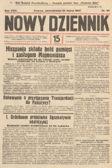 Nowy Dziennik. 1935, nr 84
